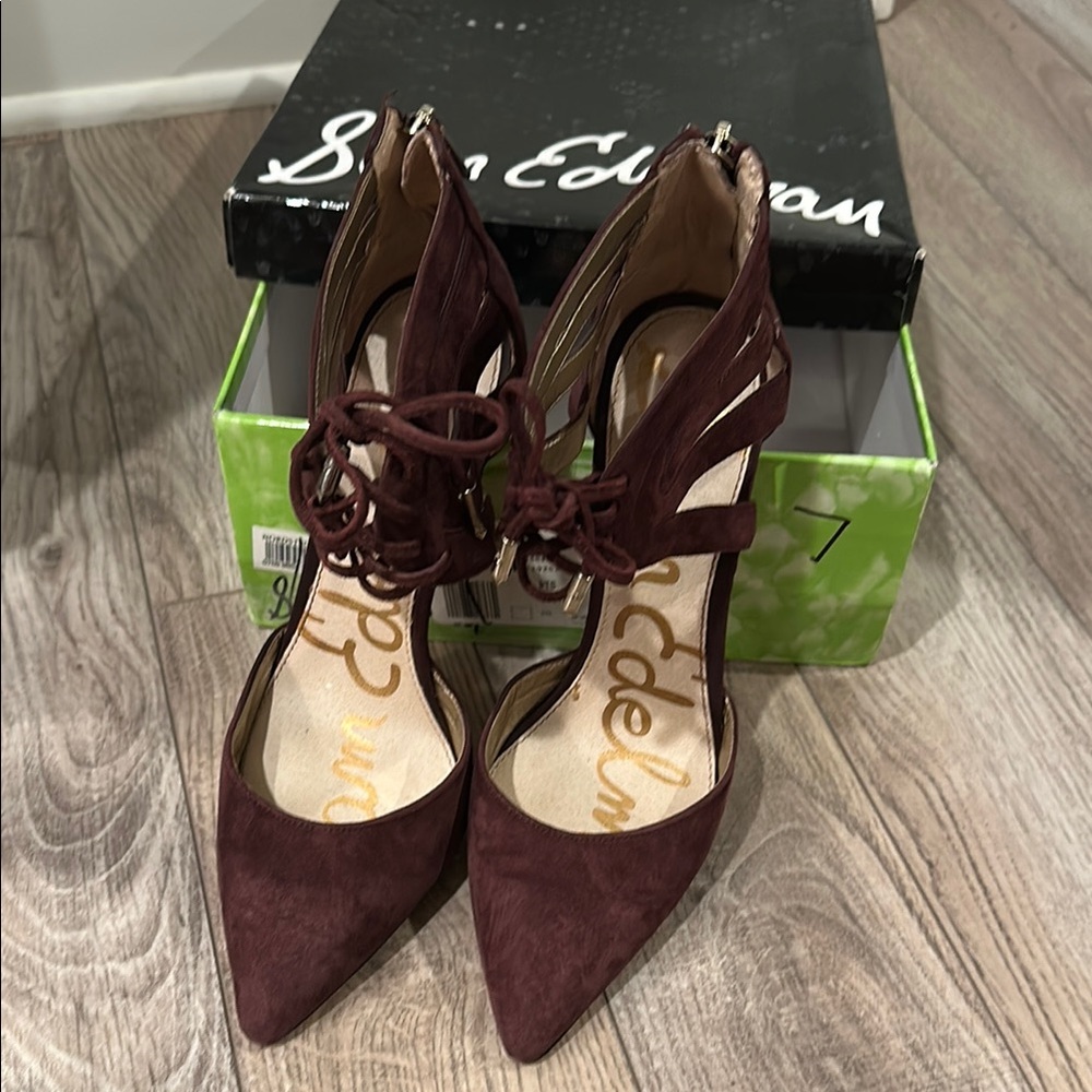 Sam Edelman Stiletto Heels with Lace-Up Design